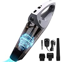VACPOWER Aspiradora de Mano-6500pA Aspirador de Coche con BateríA Recargable de 2500mAh para el Hogar y el AutomóVil